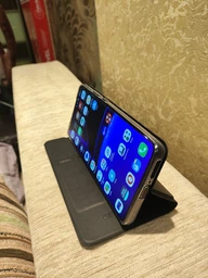 Кожаный чехол-книжка GETMAN Elegant (PU) для Motorola Edge 40 Синий фото от покупателей 7