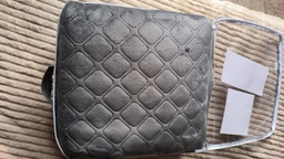 Покривало ТЕП велюрове Velour Ромб круглий Сірий Євро 220х240 см Двостороннє фото від покупців 3