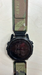 Ремешок для часов Hemsut HGA131 Military nylon strap with Velcro Garmin Camo Green 20 mm