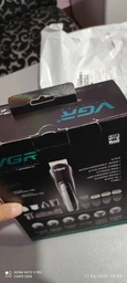 Аккумуляторная машинка для стрижки волос VGR V-012 Триммер окантовочный для бороды и усов 6в1 фото от покупателей 3