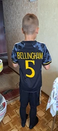 Футбольна форма Lion SPORT Real Madrid BELLINGHAM (Реал Мадрид Белінгем) розмір 20 на зріст 120-125 см, вік 6-8 років темно-синій-жовтий фото від покупців 2