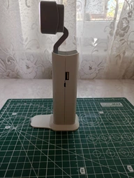 Лампа-фонарь аккумуляторная 4 в 1 настольная беспроводная с power bank и подставкой для телефона, Белый фото от покупателей 3