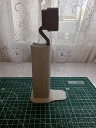 Лампа-фонарь аккумуляторная 4 в 1 настольная беспроводная с power bank и подставкой для телефона, Белый фото от покупателей 2