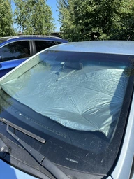 Зонтик на лобовое стекло в авто Optima Car Umbrella солнцезащитная шторка (9869201275362) фото от покупателей 1