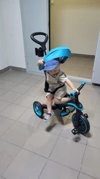Складной трехколесный велосипед Globber Explorer Trike Foldable 4 в 1 Burgundy