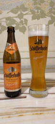 Подарочный набор пива Schofferhofer Hefeweizen светлое нефильтрованное 5% 0.5 л х 5 шт + бокал 0.5 л (4053400942520)