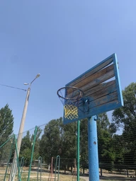 Сітка баскетбольна «Стандарт», шнур діаметром 3 мм. (стандартна) синьо-жовта фото від покупців 2