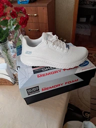 Кроссовки Skechers Bobs Squad Tough White 117209-OFWT 38.5 фото от покупателей 6