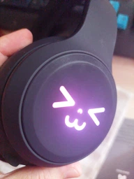 Бездротові навушники Onvyx BT612I з котячими вушками, RGB-підсвічуванням, Bluetooth 5.3, FM-радіо, MicroSD, AUX, складні Black