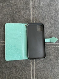 Чехол Vintage для Iphone 11 книжка кожа PU с визитницей серый фото от покупателей 2