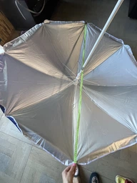 Пляжна парасолька з нахилом 200 см Umbrella Anti-UV ромашка Синій нейлон (SH779457) фото від покупців 9