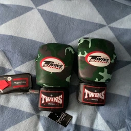 Перчатки боксерские кожаные TWINS FBGVL3-ARMY 10 унций Серый