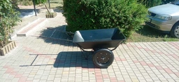 Тачка садово-будівельна двоколісна GardenJoys чорна 390кг фото від покупців 1