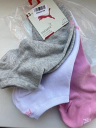 Набор женских носков 3 пары Puma Unisex Sneaker Plain 90680727 35-38 Темно-синий (8718824423029)