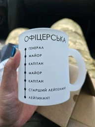 Матовая стеклянная чашка ОФИЦЕРСКАЯ 330мл