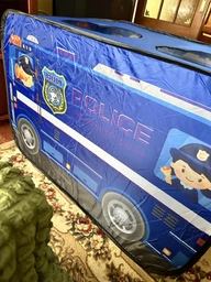 Детская игровая палатка Полицейская машинка для мальчика палатка для детей большой складной игровой домик для игр на улице и дома сумка в комплекте DobraMAMA Синий 66923 детские палатки домики фото от покупателей 3
