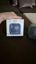 Портативный USB вентилятор с вращением на 360 градусов 3 режима скорости TOPK фото от покупателей 12
