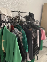 Двойная стойка вешалка для одежды и обуви Smart Loft Master Rack стальная с полкой Black