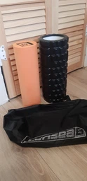 Масажний ролик EasyFit Active-PRO 33 см подвійний валик+ролер-циліндр для МФР та йоги, масажер для спини, ніг, рук, шиї фото від покупців 3