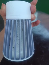 Пастка-лампа від комах Mosquito killing Lamp YG-002 акумуляторна з LED підсвічуванням та USB-зарядкою Сіра фото від покупців 10
