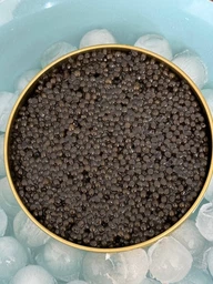 Чорна ікра осетрова, зерниста, малосольна, Caviar, 250 г