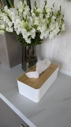 Органайзер для серветок МВМ MY HOME Scandinavia Білий/дерево (FH-42 WHITE/WOOD) фото від покупців 3