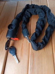 Замок для велосипеда цепной 90 см West Biking стальной велозамок под ключ замок для велосипеда самоката мотоцикла коляски противоугонный надежный велозамки вест байкинг Черный 72077 фото от покупателей 6