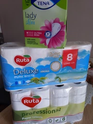 Бумажные полотенца Ruta Professional 2 слоя 8 рулонов (4820202893639)
