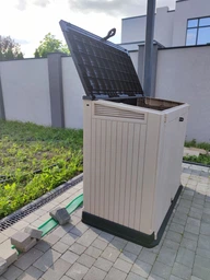 Ящик для зберігання Keter Store-It-Out Midi 845 л Бежевий з коричневим (7290112634252_7290103663865) фото від покупців 4