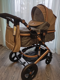 Універсальна коляска трансформер 2в1 Ninos Brava New, Beige фото от покупателей 1