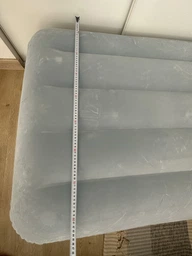 Надувная кровать-матрас Intex 64157 со встроенным насосом 99х191х36 см Голубая фото от покупателей 8