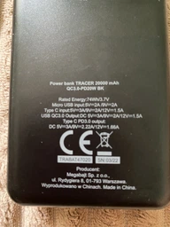 Надшвидкий павербанк TRACER 20000 MAH QC3.0-PD20W BK BLACK фото від покупців 1