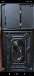 Чехол Camshield c кольцом-подставкой на Xiaomi Redmi Note 13 Pro 4G (черный)