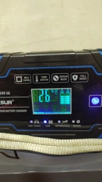 Зарядное устройство для автомобильного аккумулятора Foxsur 12V-24V 8A (подходит на свинцово-кислотные и гелиевые АКБ) Синий FBC122408D фото от покупателей 8