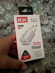 Сетевое зарядное устройство ColorWay Power Delivery USB-C PPS 25Вт White (CW-CHS033PD-WT) фото от покупателей 1