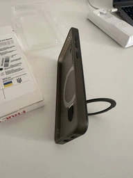 Чехол для Samsung Galaxy S24 Fruct Back Stand Case with Magsafe Матовый Black фото от покупателей 1