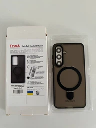 Чехол для Samsung Galaxy S24 Fruct Back Stand Case with Magsafe Матовый Black