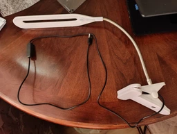 Светодиодная настольная USB лампа гибкая на прищепке 24 LED UKC XSD 206 черный фото от покупателей 3