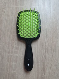 Расческа для волос Super Hair Brush Желтая с зеленым фото от покупателей 15