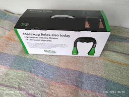 Массажёр роликовый Moltis MRAT-743 для всего тела с подогревом Relax Also Today цвет-черный/голубой, удобная сумка для хранения, 6 кнопок управления 10034 фото от покупателей 10