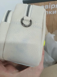 Стильна сумка жіноча крос-боді з натуральної шкіри Vintage 22295 Біла фото від покупців 4