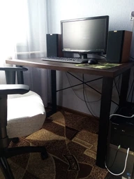 Письменный стол Ferrum-decor Драйв 750x1200x700 Черный металл ДСП Белый 32 мм (DRA211) фото от покупателей 1