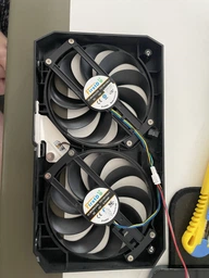 Вентилятор для видеокарты ASUS GTX 1660 Ti RTX 2060 Super 2070 DUAL EVO FirstD FDC10H12S9-C (T129215SU PLD09210S12H T129215BU) комплект 2 шт (№312.05) фото от покупателей 4