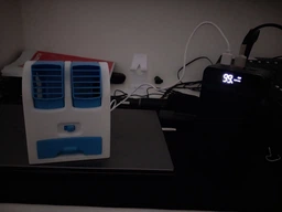 Настольный мини кондиционер вентилятор Белый HB-168 с USB (YU8SH2737) фото от покупателей 1