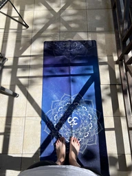 Преміальний килимок для йоги Luna Yoga Travel 1830х610х1.5 мм Om (LunaYogaTravelOm)