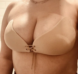 Бюстгальтер-невидимка силиконовый Fly Bra с эффектом Push-Up Beige (B) фото от покупателей 8