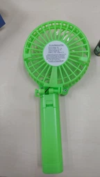 Портативный ручной вентилятор handy mini fan с аккумулятором 18650, черный со складной ручкой фото от покупателей 12