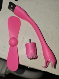 Портативный гибкий USB вентилятор Белый (1073VNTLTRC1) TIN66