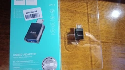 Перехідник USB на Type-C female adapter HOCO (3A, USB2.0). Black