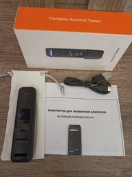 Алкотестер драгер цифровой алкометр алко тестер на алкоголь анализатор алкоголя в крови высокоточный профессиональный и компактный алкометры драгеры алкотестеры для водителя black